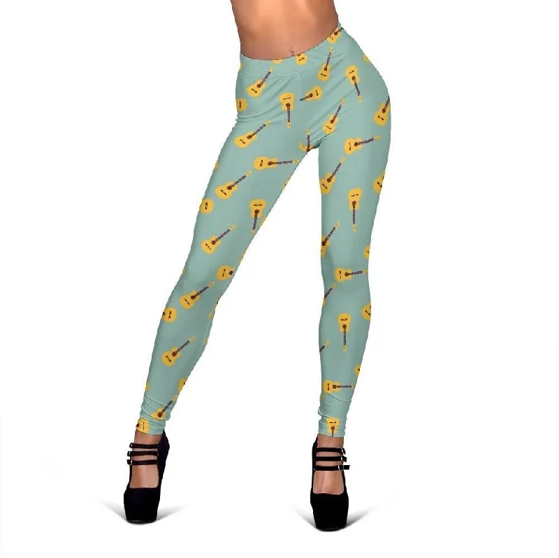 Guitar Print Pattern Women Leggings