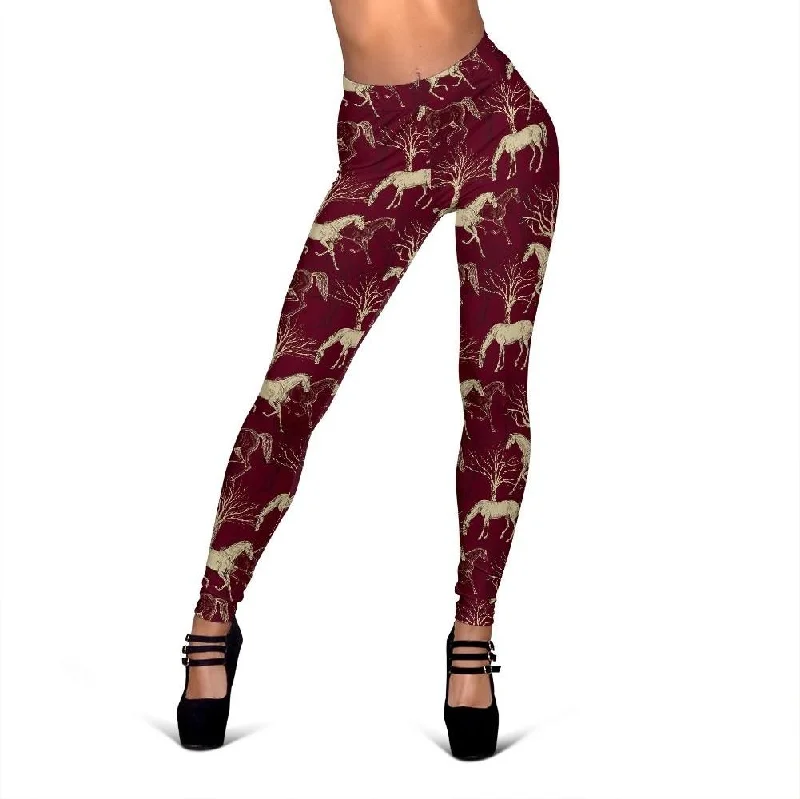 Horse Print Pattern Women Leggings