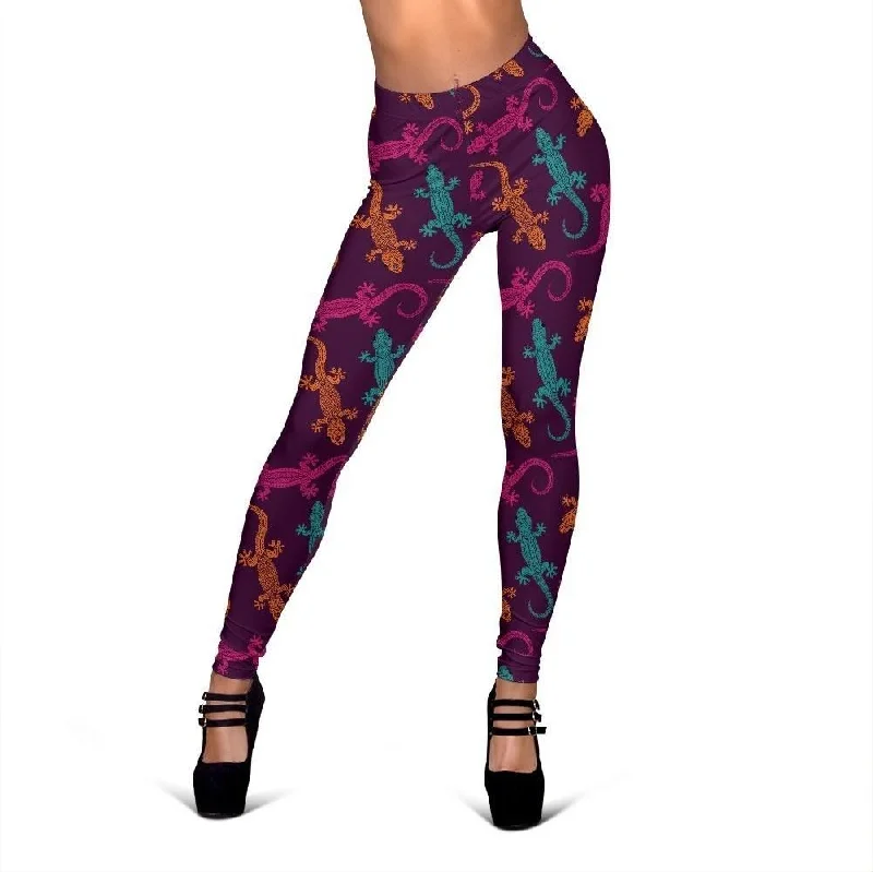 Lizard Pattern Print Women Leggings