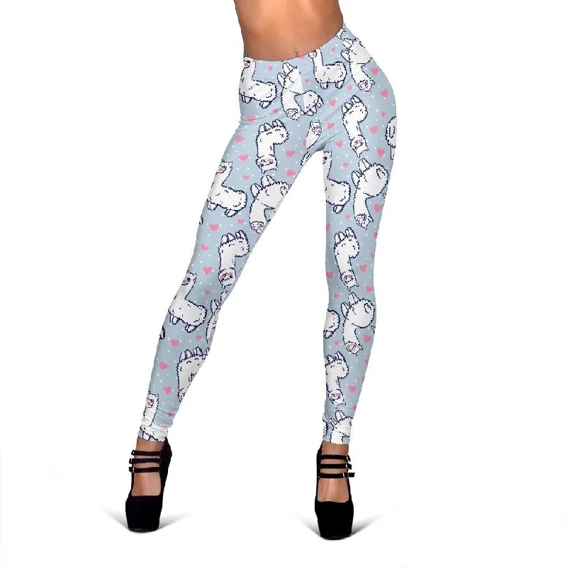 Llama Pattern Print Women Leggings