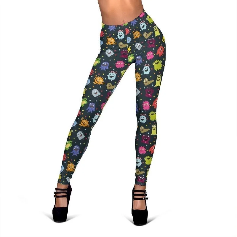 Monster Print Pattern Women Leggings