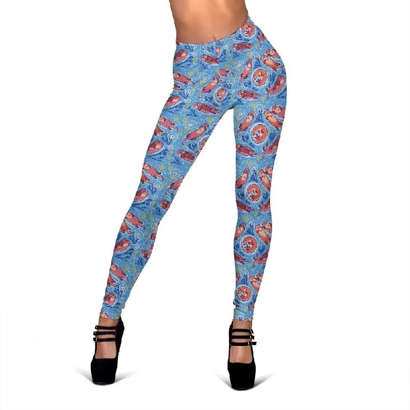 Otter Pattern Print Women Leggings