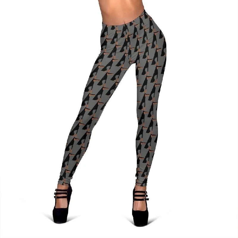 Pattern Print Doberman Dog Women Leggings