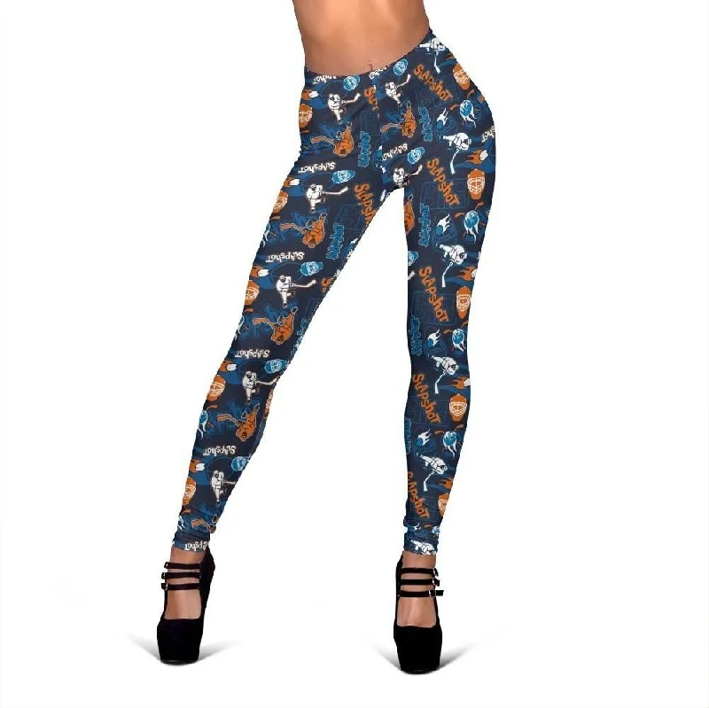 Pattern Print Hockey Women Leggings