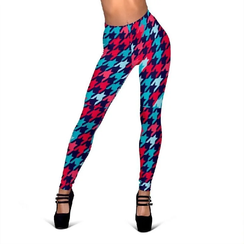 Pattern Print Houndstooth Women Leggings