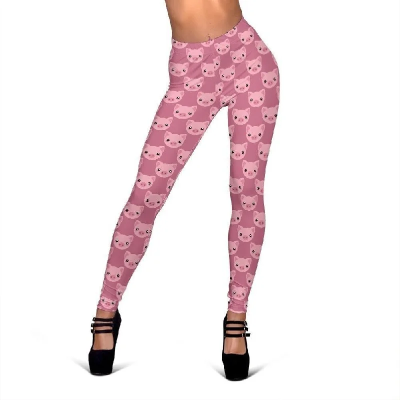 Pig Print Pattern Women Leggings