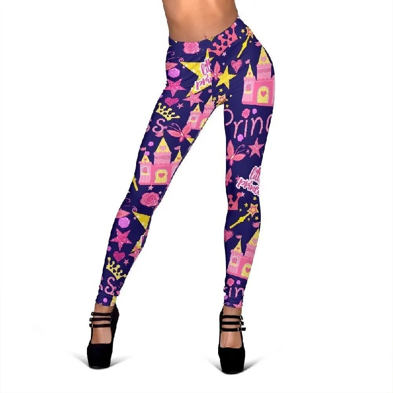 Princess Fairy Pattern Print Women Leggings