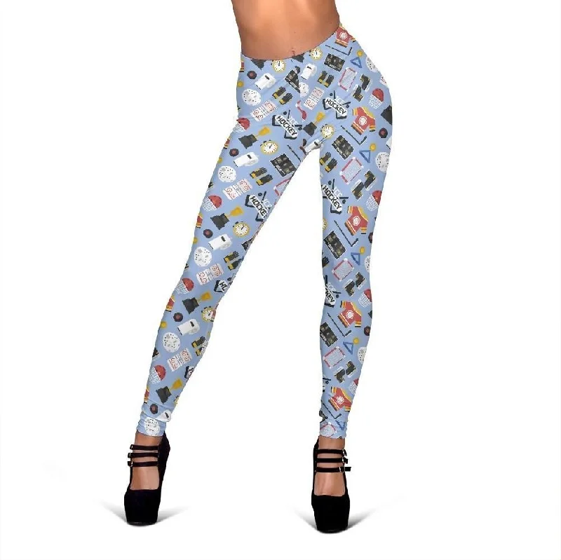 Print Pattern Hockey Women Leggings