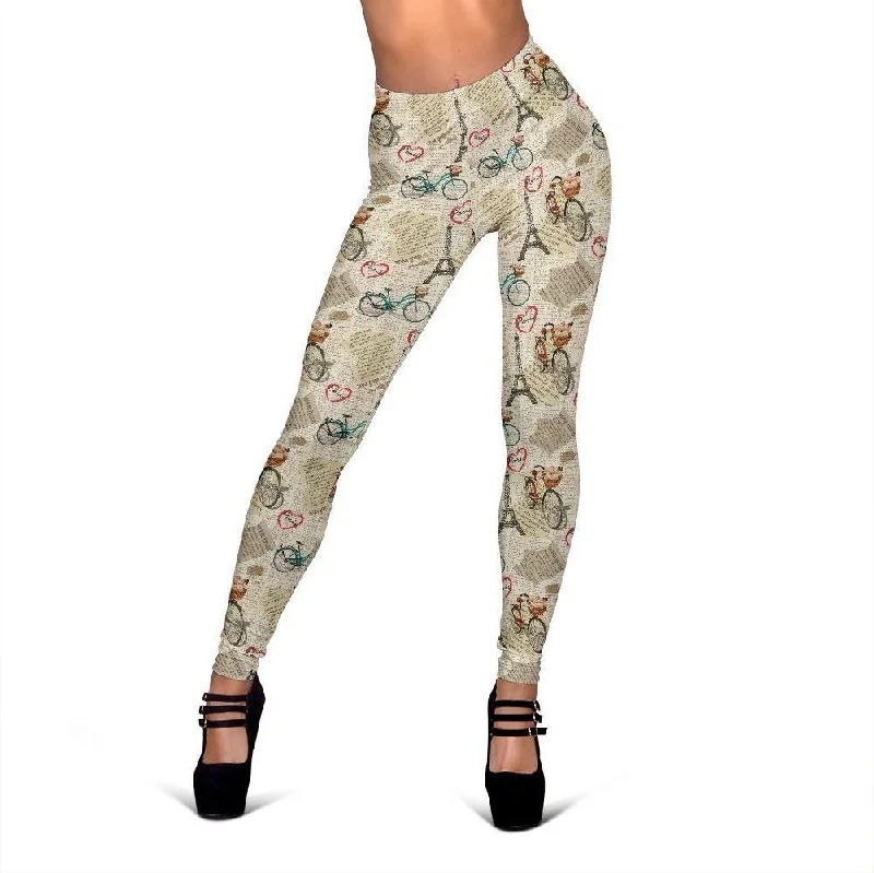 Print Pattern Newspaper Women Leggings