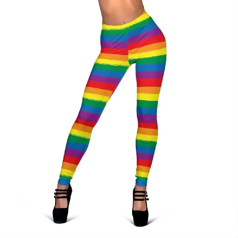 Rainbow Flag Lgbt Pride Pattern Print Women Leggings