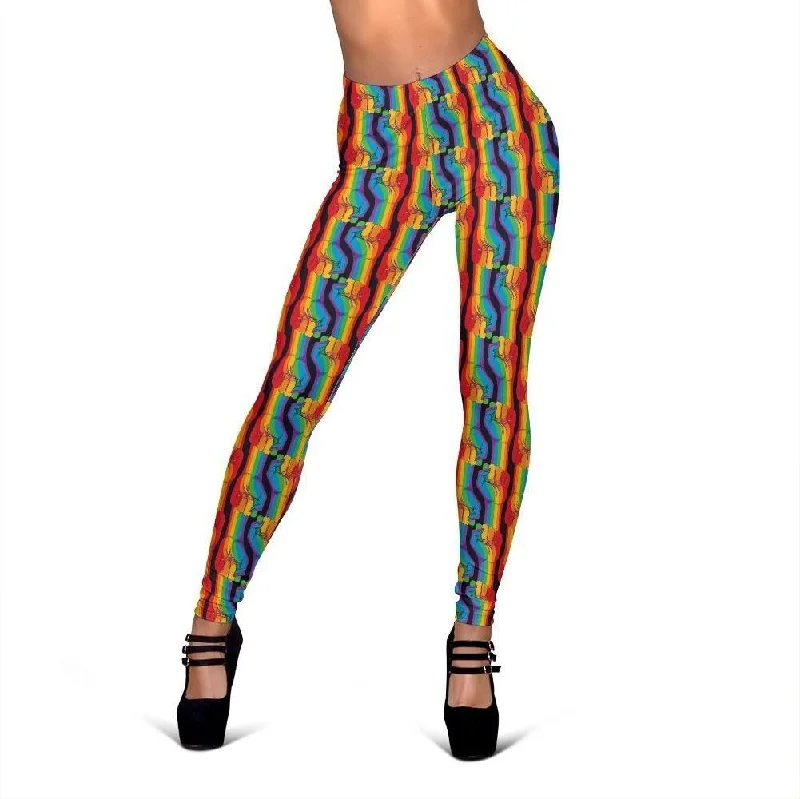 Rainbow Lgbt Pride Pattern Print Women Leggings