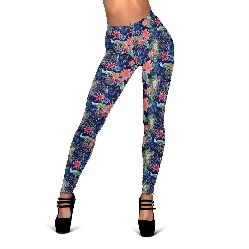 Tropical Monkey Print Pattern Women Leggings